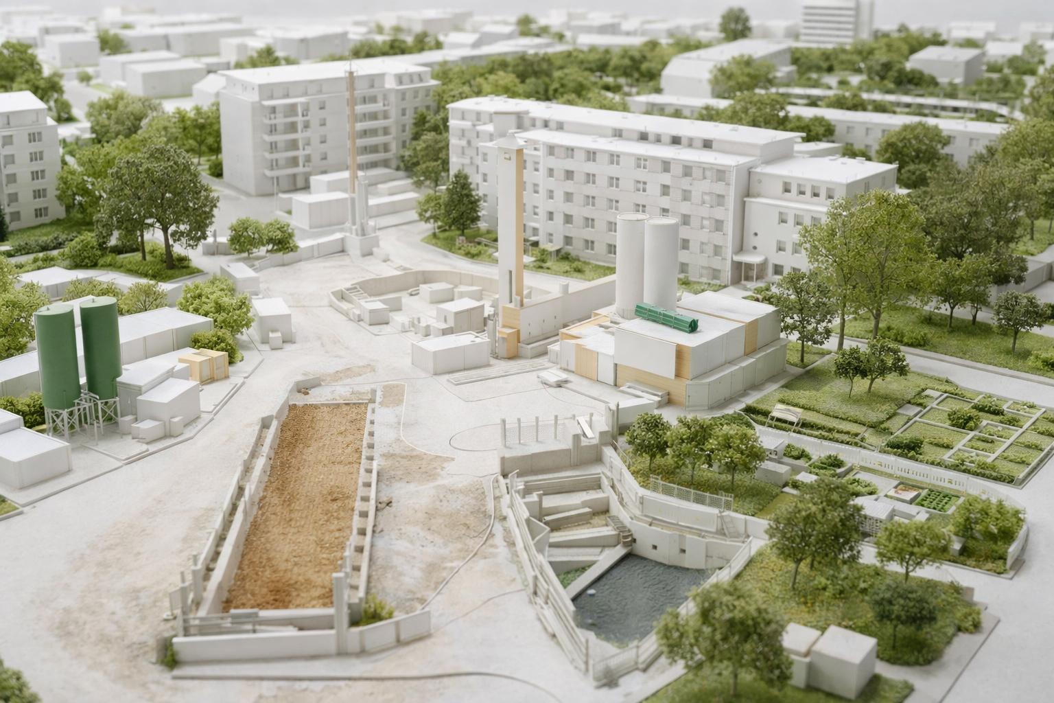 Baustelle U4-Station Horner Geest Hamburg-Horn – Rohbau der neuen U-Bahn-Haltestelle im Architekturmodellstil, Inbetriebnahme geplant Herbst 2027