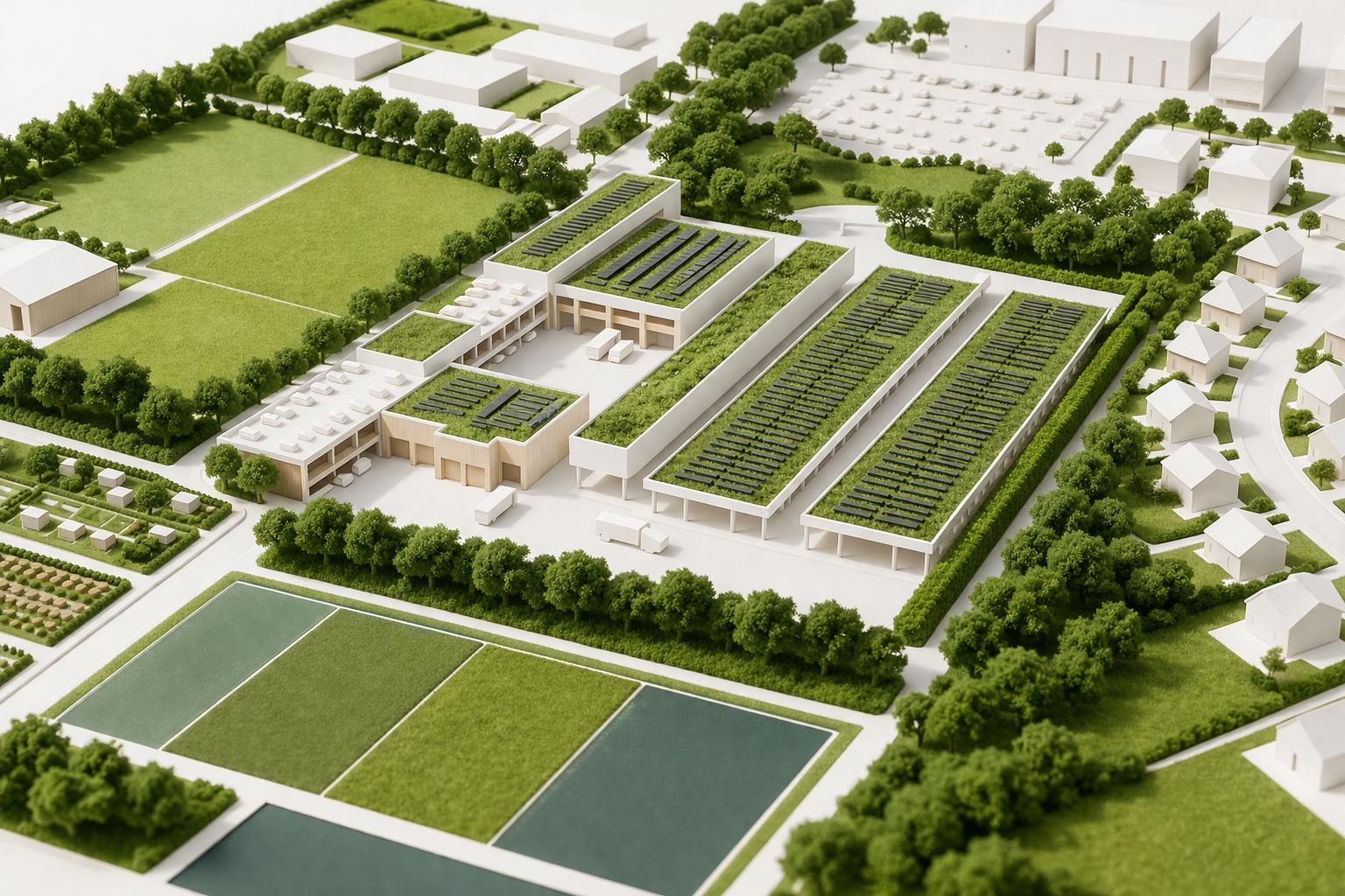 Baustelle des E-Bus-Betriebshofs Meiendorf – Hamburgs erster reiner E-Bus-Betriebshof