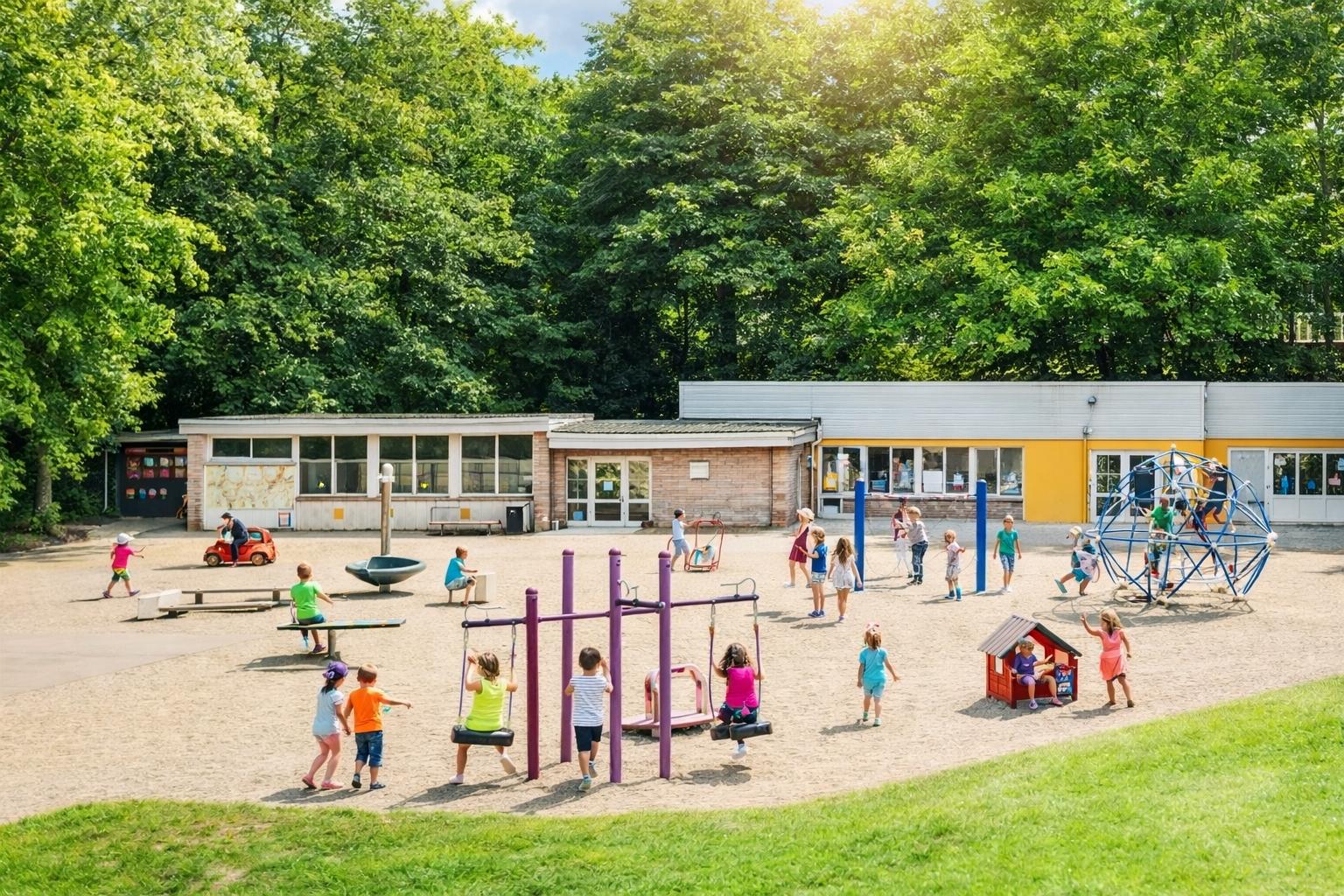 Spielhaus Horner Landstraße Hamburg-Horn – Hochbeete und Gartenprojekt im Außenbereich