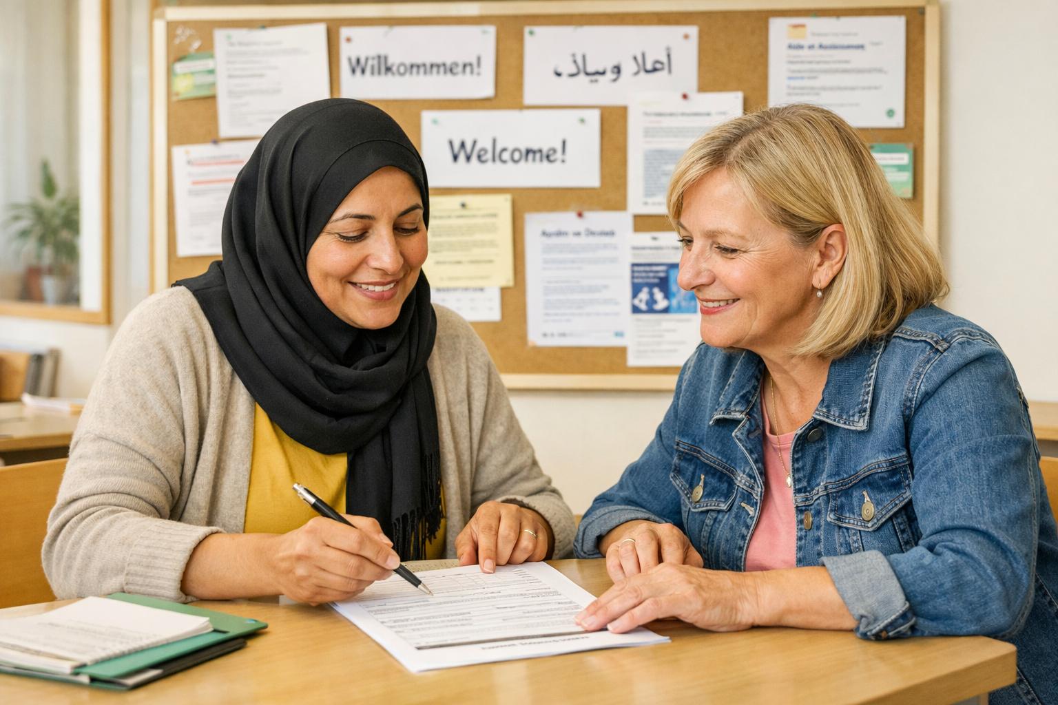 Stadtteileltern Hamburg-Horn bei der Beratung einer Familie – mehrsprachige Sprach- und Kulturmittler:innen im sozialen Einsatz